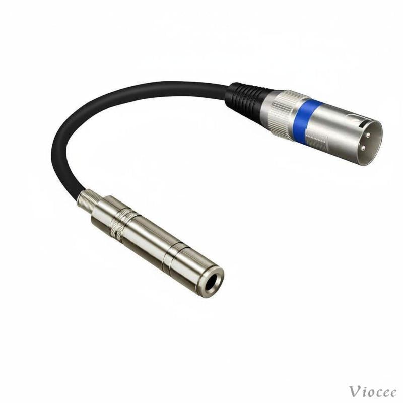 [Viocee] TRS Female to XLR Male Connection Cable Stereo Audio 6.35mm Female to XLR Male Adapter Meta