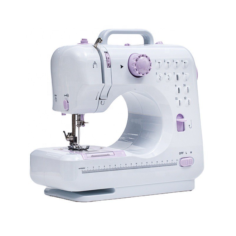Tengxing จักรเย็บผ้าในครัวเรือน 505A จักรเย็บผ้าขนาดเล็กแบบพกพา Seaming ขนาดเล็กมือถือมินิไฟฟ้า