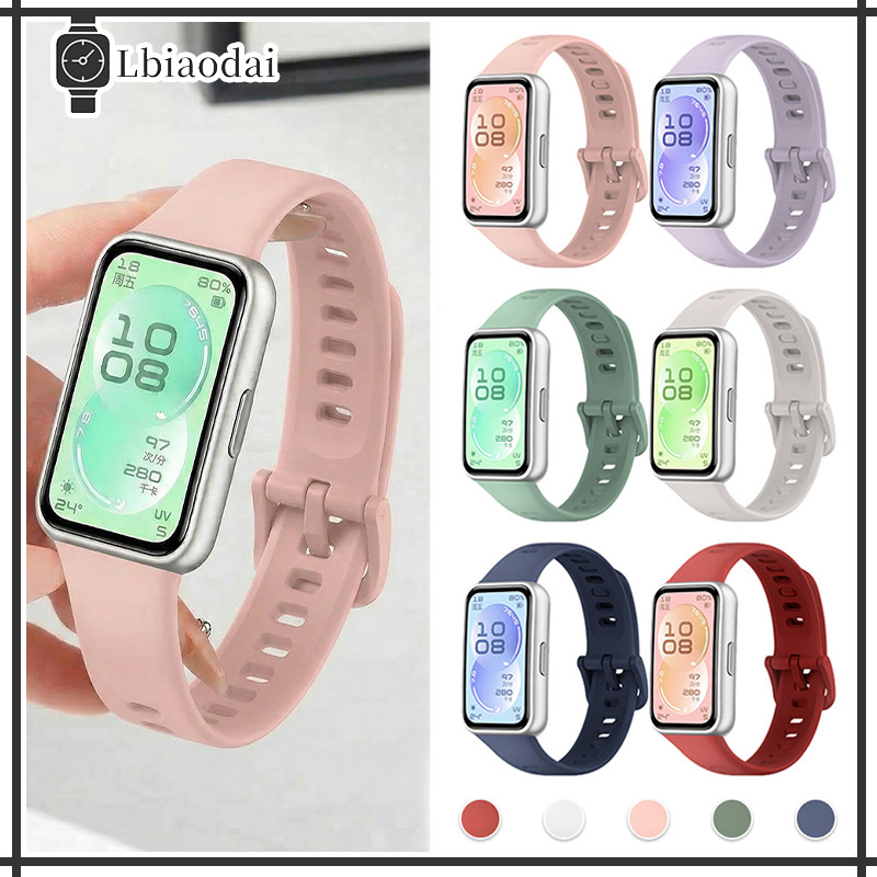 สายยางอ่อน for Huawei Band 11/ Huawei Band 11 Pro กีฬาซิลิโคนอ่อนปรับวง for Huawei Band 11/ Huawei Band 11 Pro