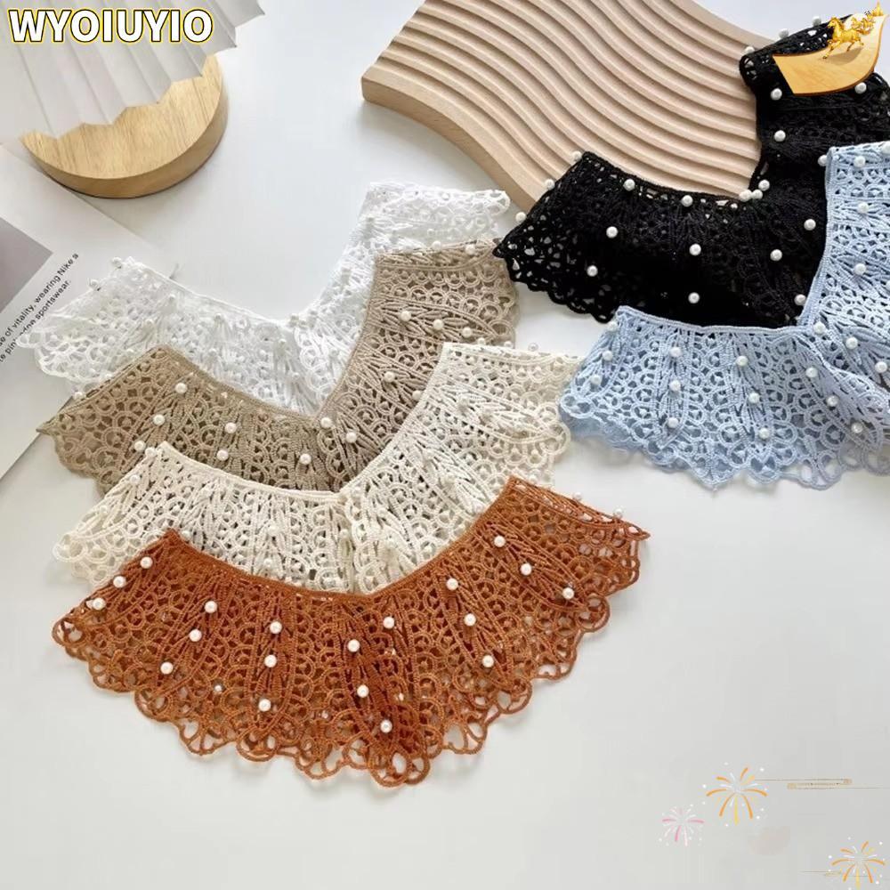 ปลอกคอดอกไม้ลูกไม้ สไตล์หวาน สำหรับสาวๆ แต่งเติมความสวยให้เสื้อเชิ๊ตและโค้ต