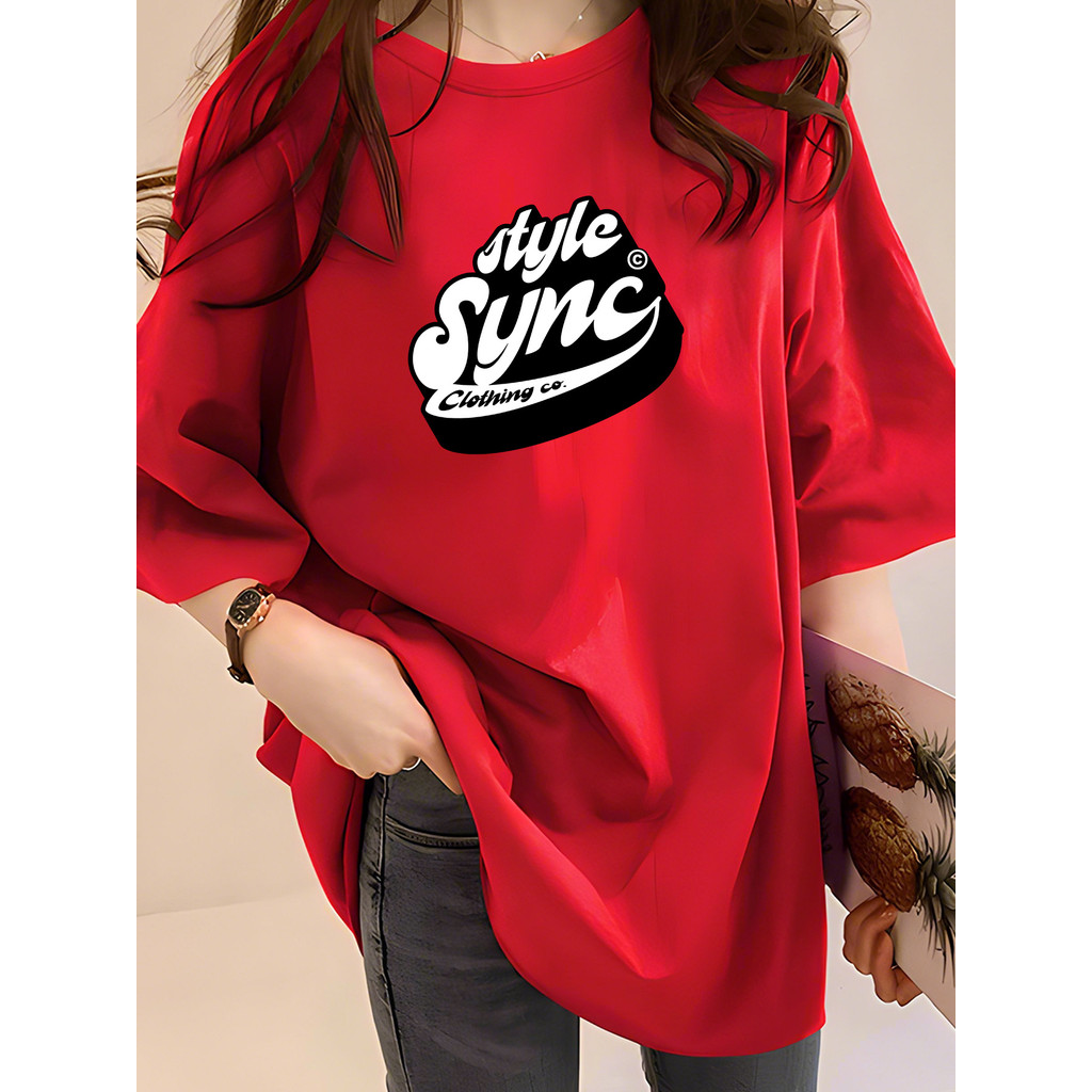 2G7361 T เสื้อผู้หญิงเสื้อผ้า TShirt เสื้อ T เสื้อ Plus ขนาด TShirt ผู้หญิงยืดสูง L