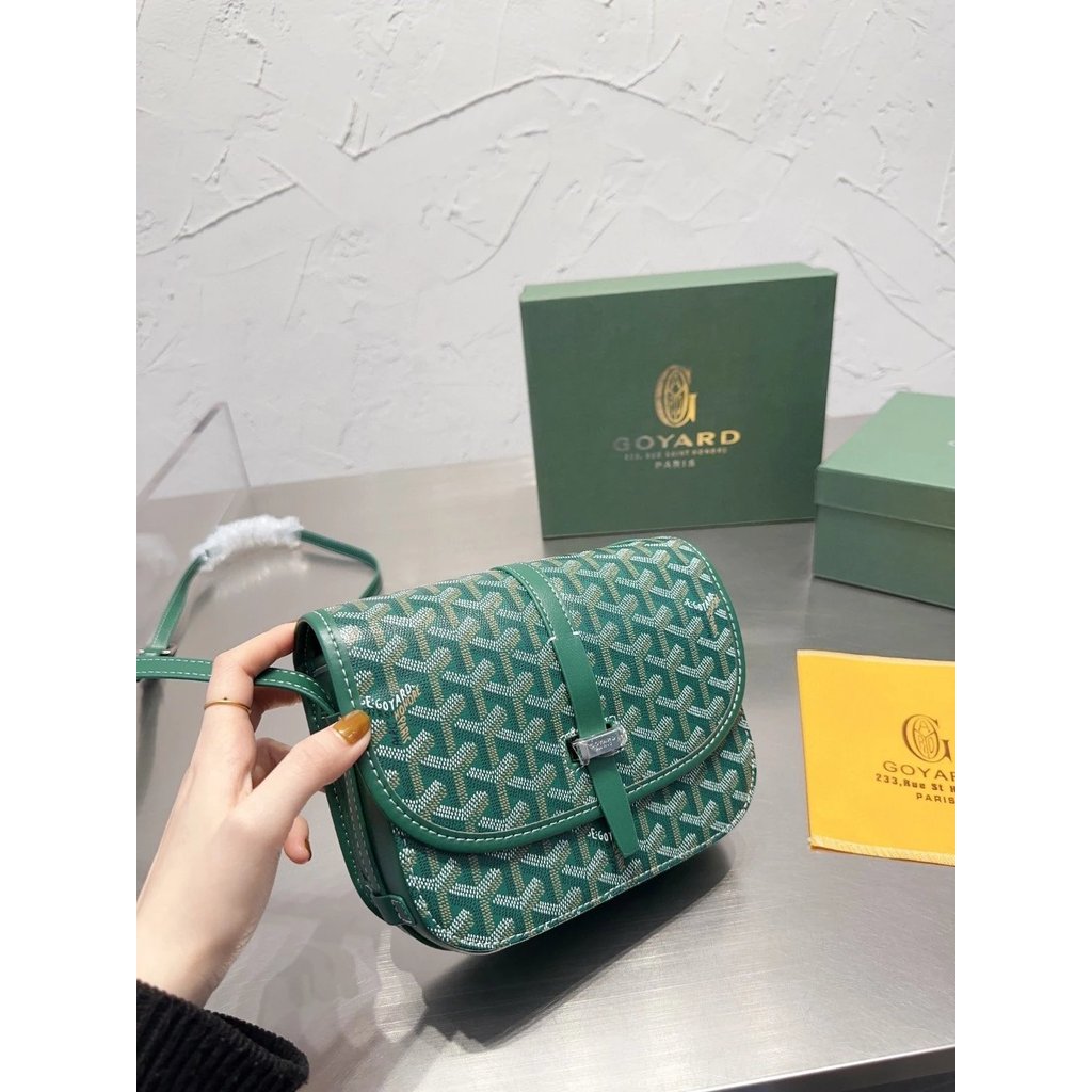 กระเป๋าメッセンเจอร์ Goyard สไตล์ หนังวัว ขนาดใหญ่ ใช้งานได้ทั้งผู้ชายและผู้หญิง