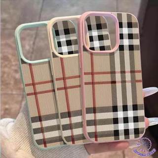 เคสผิวหนัง ลวดลายสก็อต แมท เรียบหรู สไตล์คลาสสิก สำหรับ IPhone 13 17 Air 15 11 16 12 14 Pro Max XR X XS 7 16 8 Plus
