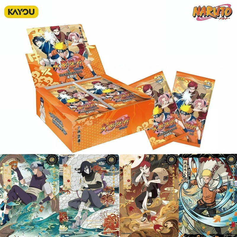 KAYOUของแท้NarutoCardsNewUzumakiNarutoMRAnimeCollectionCardBoosterPackBoxFightChapterNinjaWorldToysG