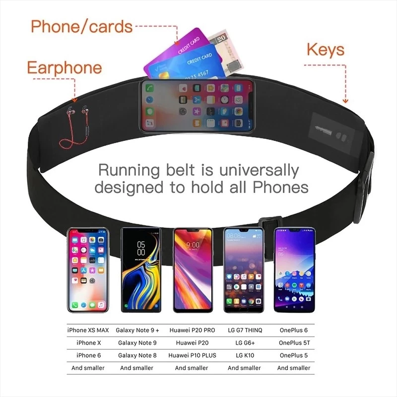 Rideon กระเป๋าคาดเอวจักรยาน บางเฉียบ กันน้ำ ช่องหูฟัง thumbnail 6