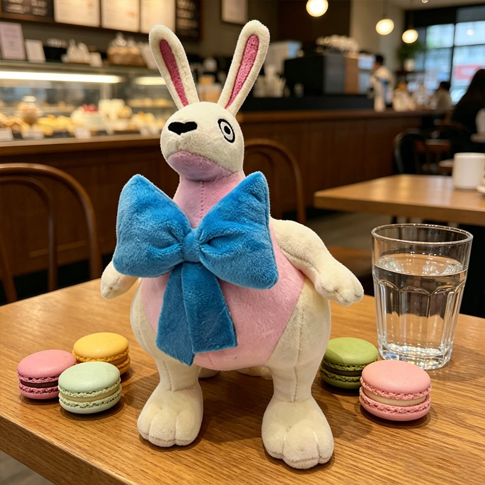 99Nights horror game peripheral blue collar knot rabbit plush toy