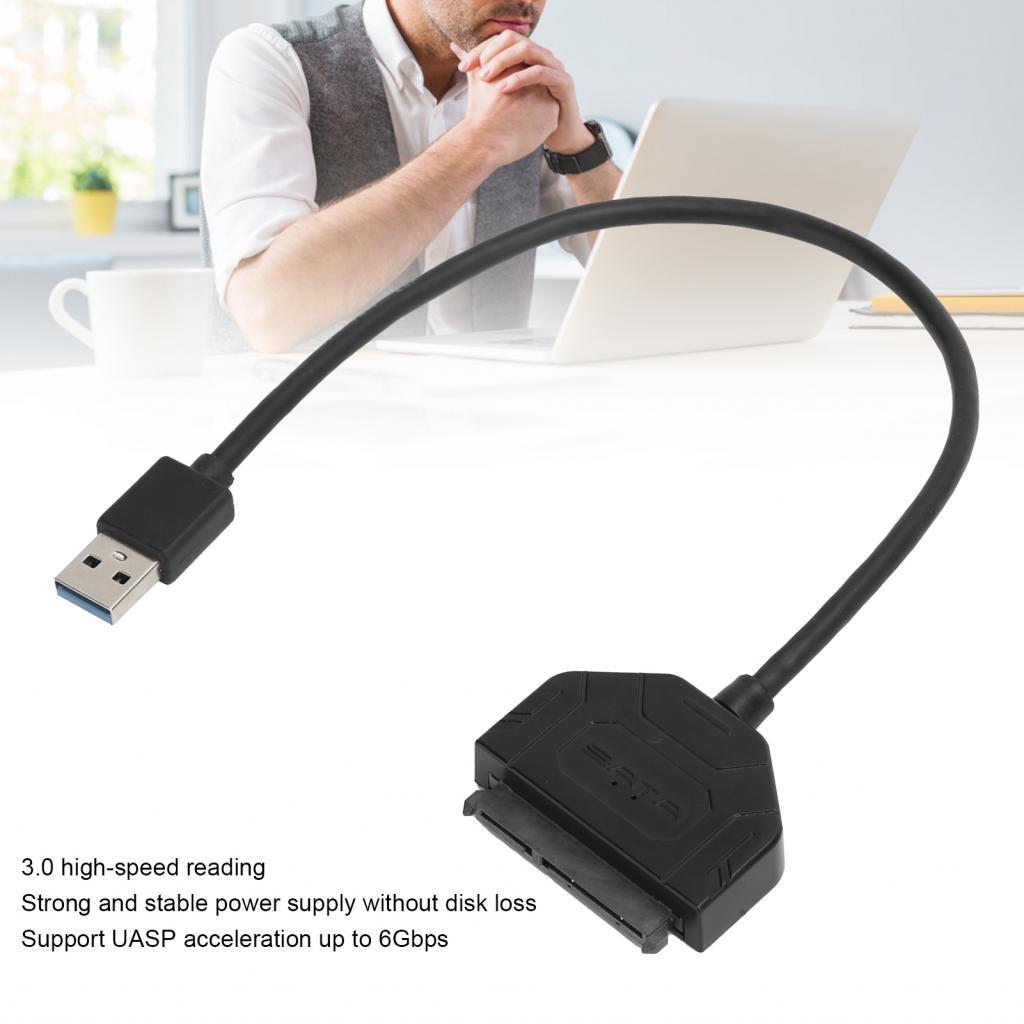 SSD สายเคเบิลฮาร์ดไดรฟ์ 2.5in SATA USB3.0 อะแดปเตอร์ถ่ายโอนข้อมูลสําหรับ Windows98SE ME 2000 XP 7/8/