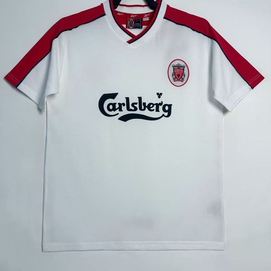 เสื้อบอลแขนสั้นLiverpool Retro Away สำหรับแฟนบอล.Size: S-XXL