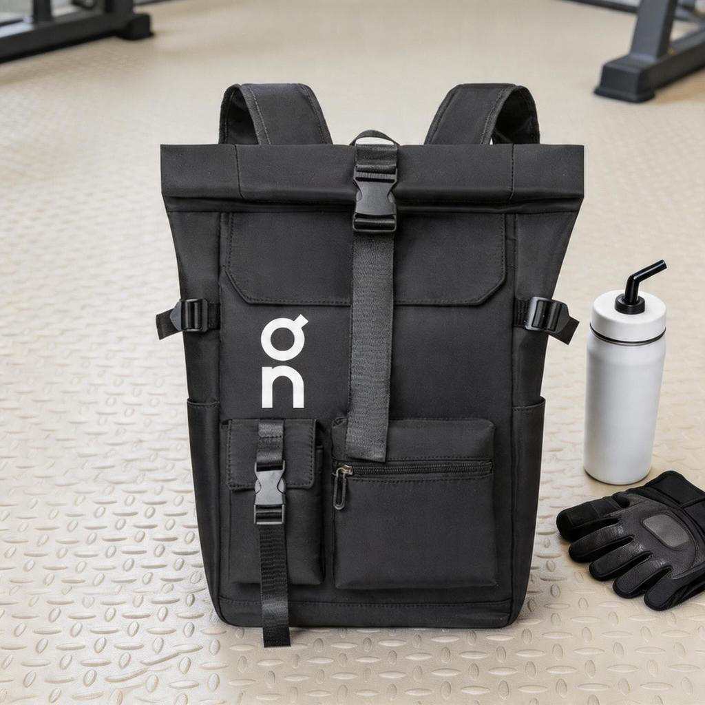 Roll-Top เปิดปิด Multi-Compartment Quick Release Buckle Design กระเป๋าเป้สะพายหลังเหมาะสําหรับ Commuter Shopping กลางแจ้ง Short-Distance Travel Multi-Scene U