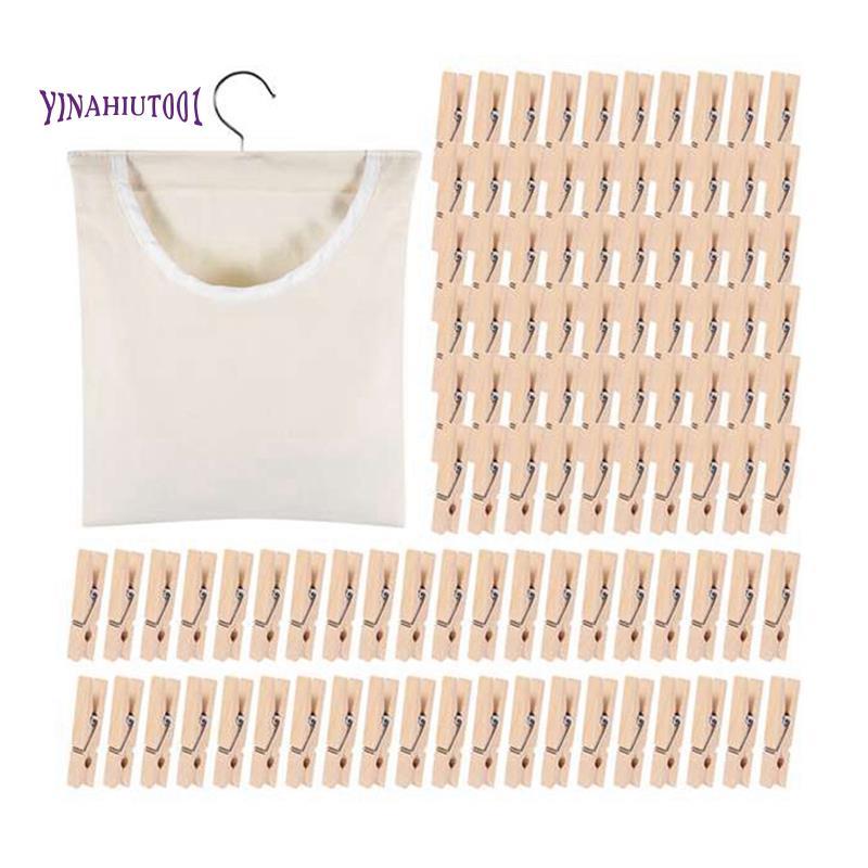 Yinahiut001Handy Laundry Clothespin Bag, Semi-Closed Canvas Tuppy Storage Hanger Bag, Hanging Storag