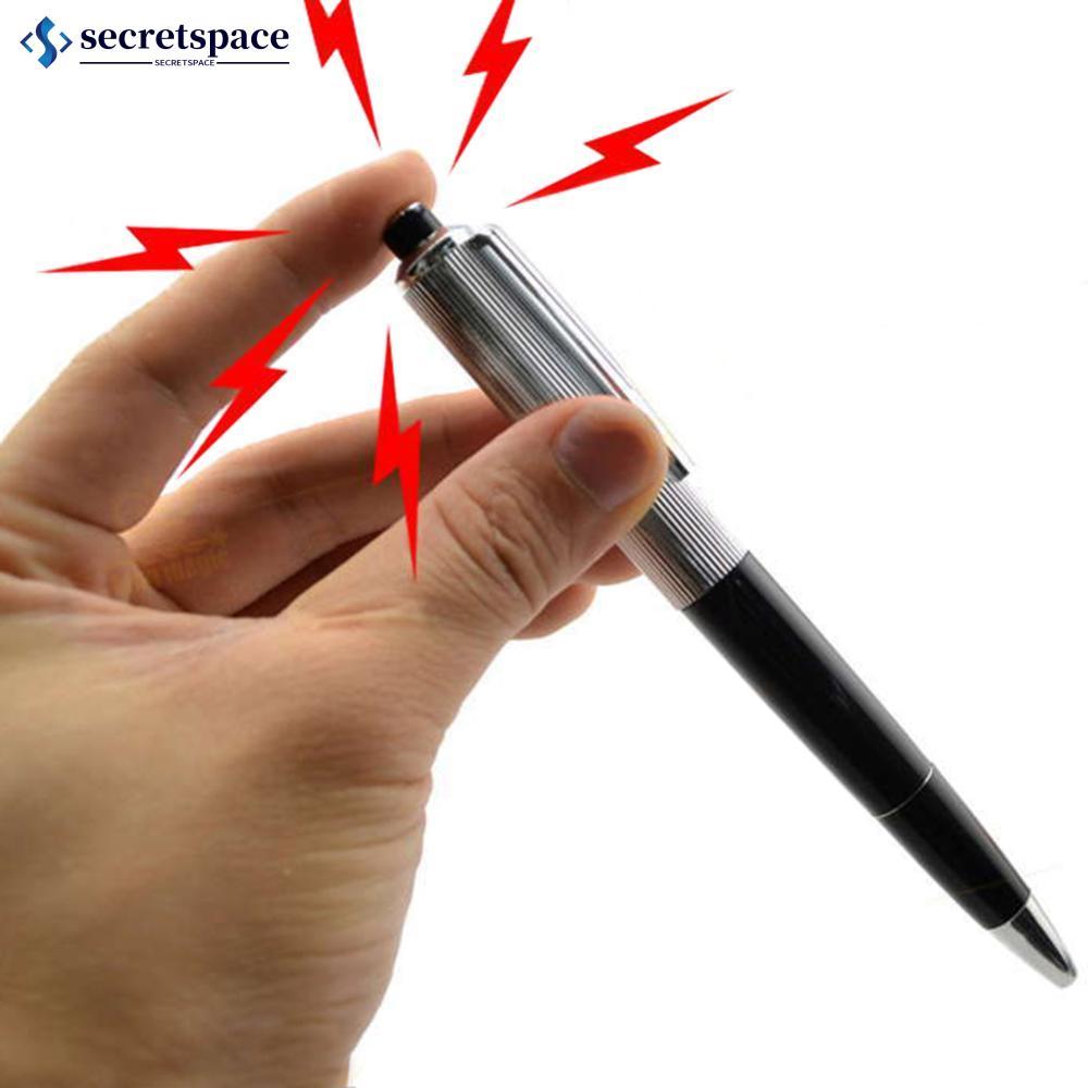 SECRETSPACE Electric Shock Ball Point Pen ของขวัญที่น่าตกใจ Joke Prank Trick Utility Gadget ของเล่น P3T1