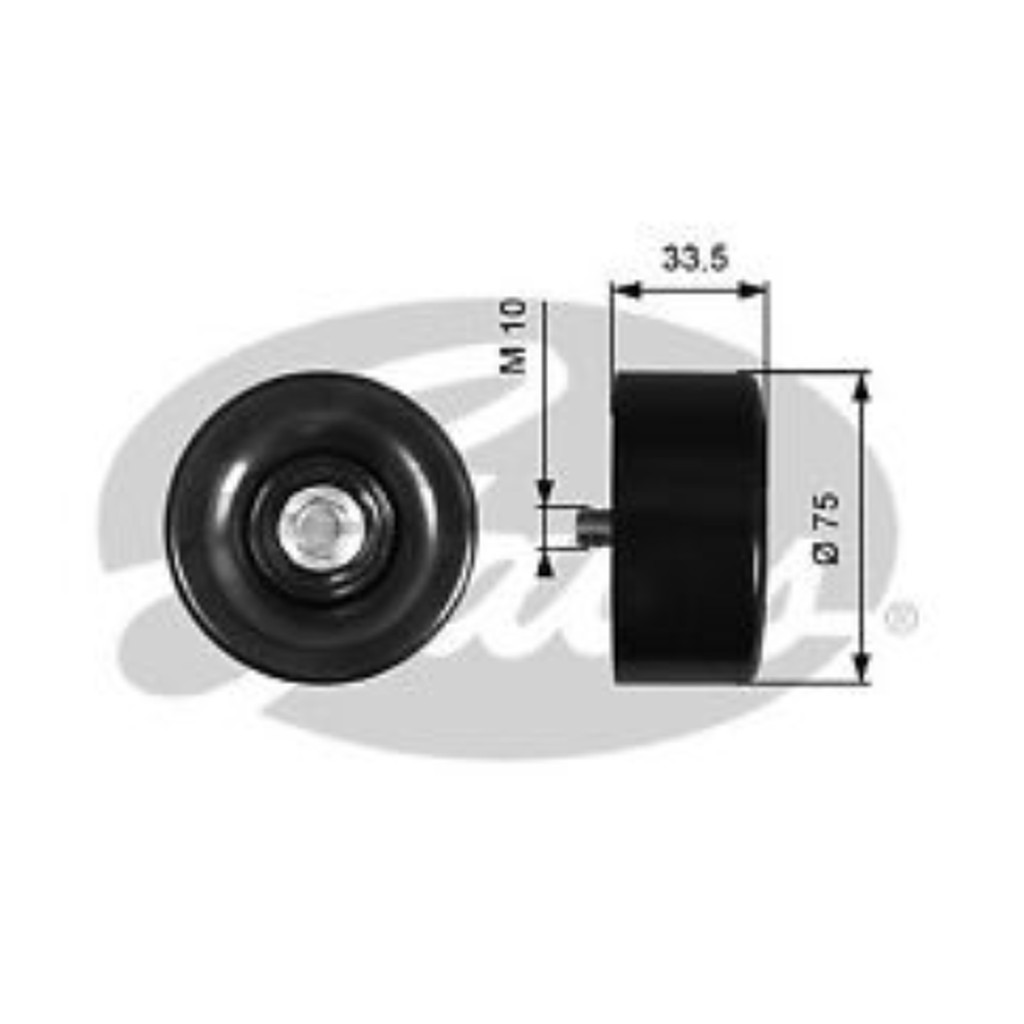 ลูกรอกสายพานหน้าเครื่องตัวกลาง NISSAN TEANA J32 2008- ELGRAND E52 VQ25 VQ25DE 2.5 75MM