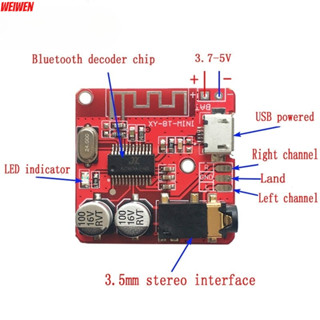 3.7-5V ไร้สายบลูทูธ MP3 ถอดรหัสบอร์ด BLE 4.1 แผงวงจร Lossles…