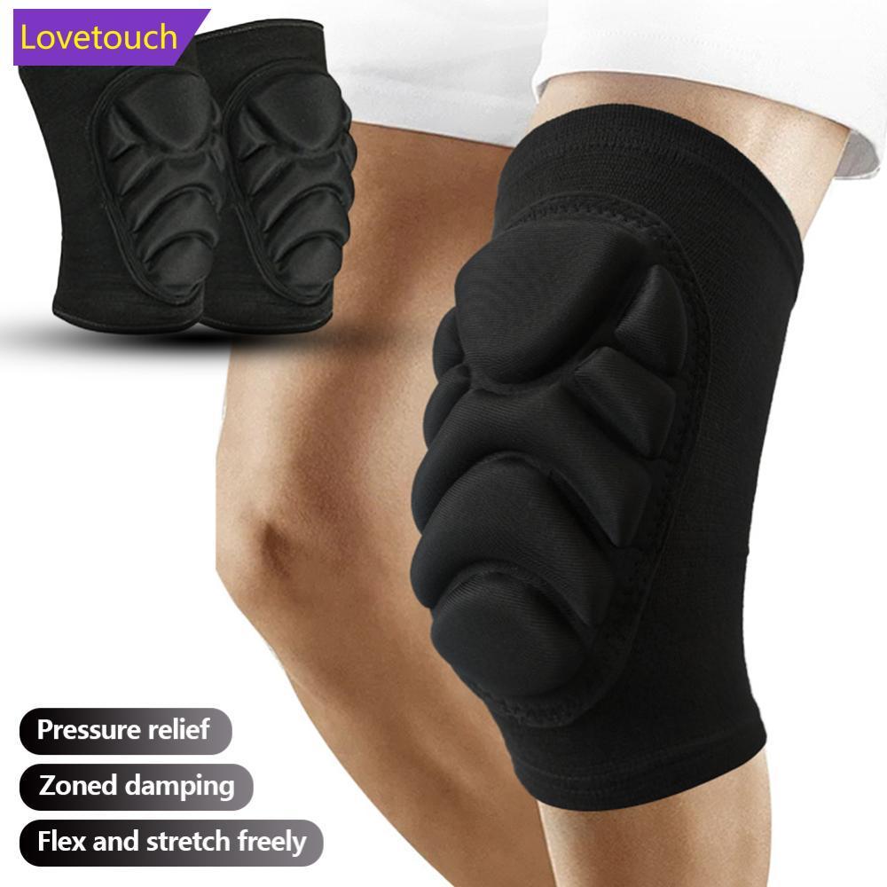 LOVETOUCH 1 คู่ชุดป้องกันเข่าแรงงานเบาะปรับได้เหมาะสําหรับโยคะเดินป่าและอุปกรณ์ทางกายภาพหนัก Q8Y9