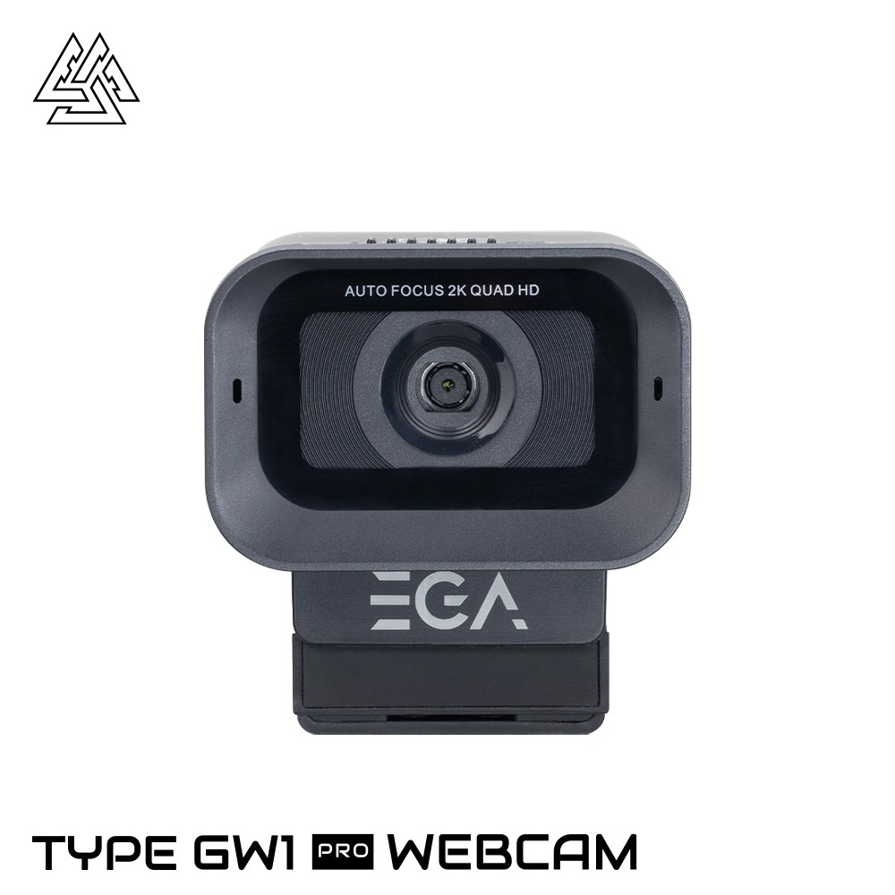 EGA TYPE GW1 Pro Webcam กล้องเว็บแคม 2K Quad HD โฟกัสอัตโนมัติ พร้อมไมโครโฟนตัดเสียงรบกวน ของแท้รับป