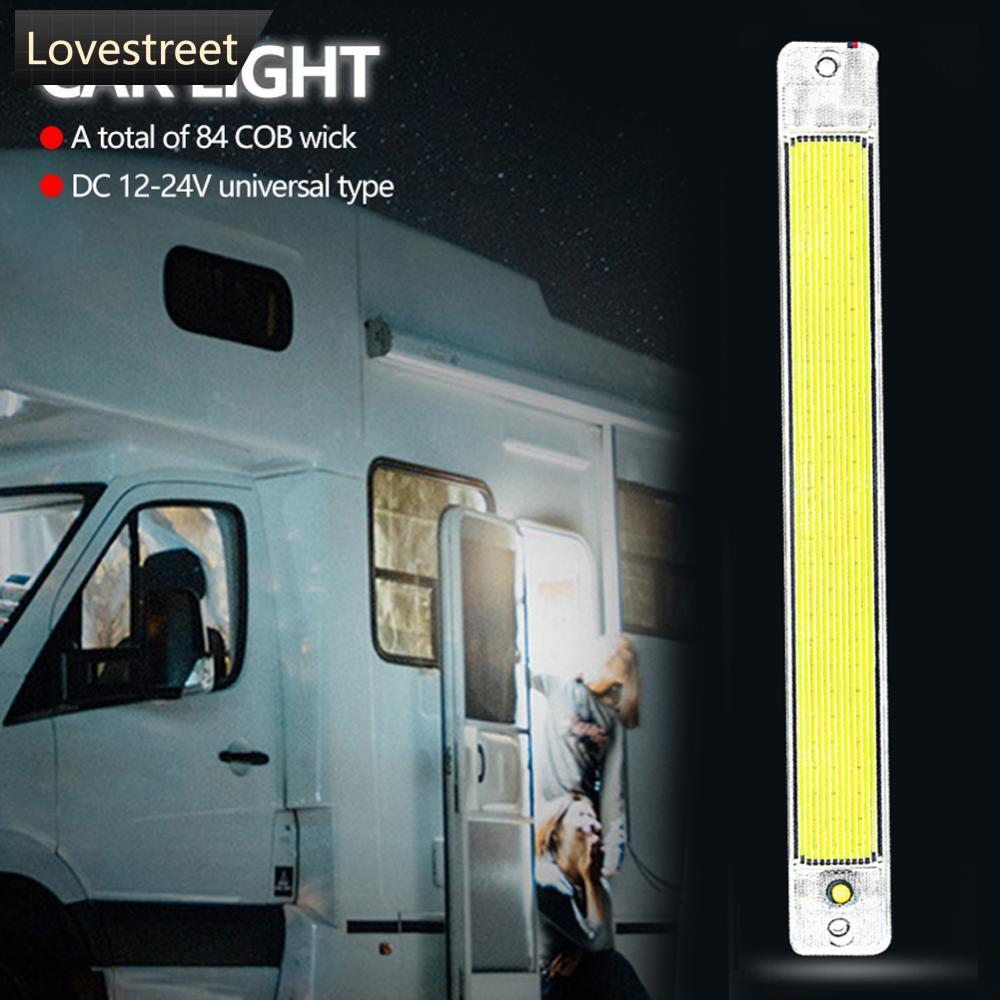 LOVE 1 PC 12-24V 84 LED ภายในรถ COB Light 10W โคมไฟ LED สําหรับเรืออ่านหลอดไฟรถบรรทุกยานพาหนะ O4X2