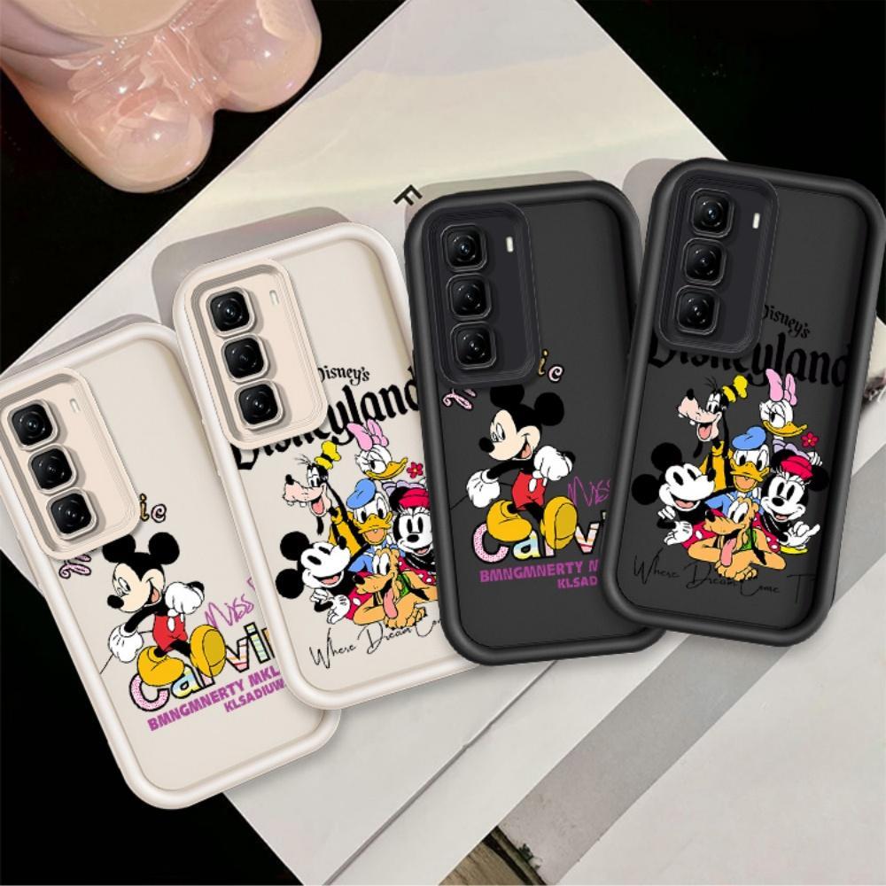 ปลอกสําหรับ INFINIX HOT 50 4G INFINIX X6882 X6882B น่ารักซิลิโคน Mickey กันกระแทก TPU กรณี