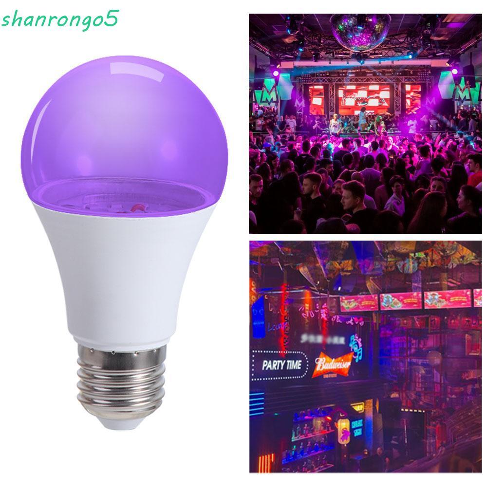 ZONAL หลอดไฟ UV, บรรยากาศ 360 Glow UV สีม่วง, โคมไฟอัลตราไวโอเลต Blacklight แบบพกพา E27 10W สีม่วงหลอดไฟสีดํา Disco