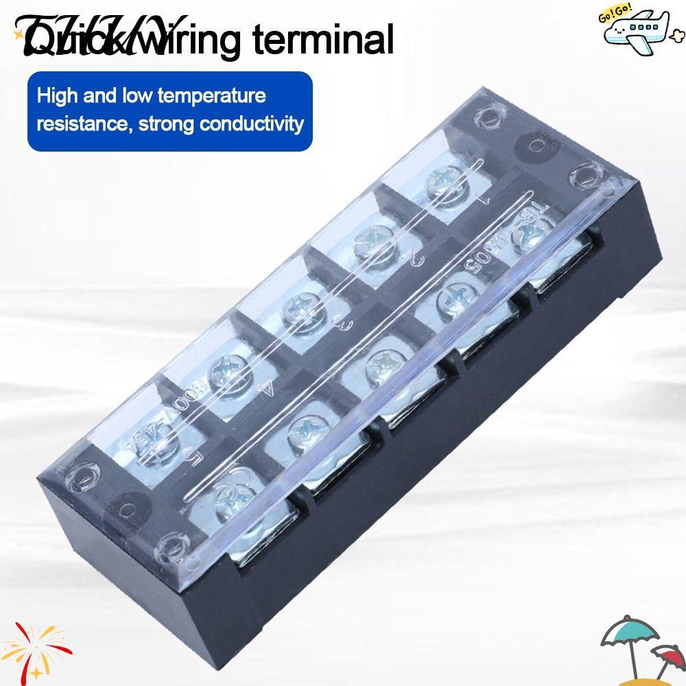 THUY Strip Block Terminal,พร้อมสกรู Dual Row Terminal Block, Electric Block Terminal Cable Connector