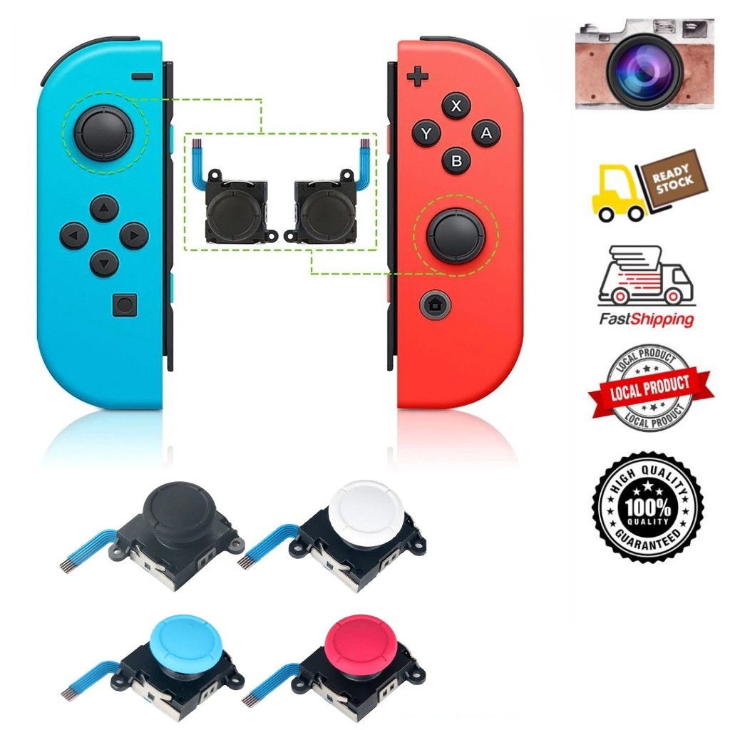 Hall Effect จอยสติ๊กสําหรับ Nintendo Switch/Lite/OLED Joycon Controller 3D Analog ThumbStick อะไหล่ซ่อมอุปกรณ์เสริม
