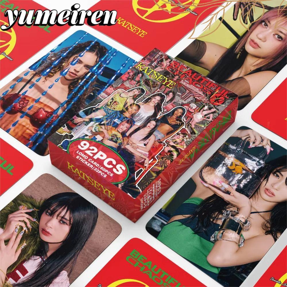 YUMEIREN 92 ชิ้น/เซ็ต KATSEYE อัลบั้ม LOMO การ์ด, MANON MEGAN HD พิมพ์ KATSEYE Lomo Photocards พร้อม