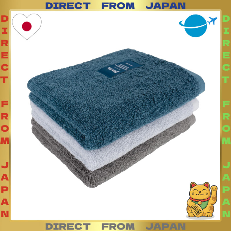 【DIRECT FROM JAPAN】oruTa Face Towel, Senshu 3-Pack — Gentle on Skin, Highly Absorbent, Made in Japan