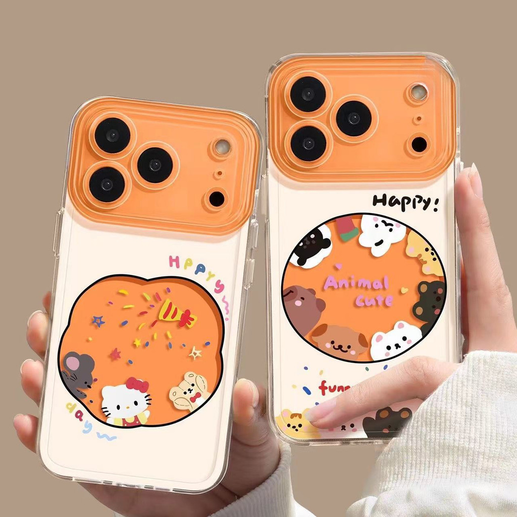 😊 แมวเคส 🎀 เคสไอโฟน เฮลโลคิตตี้ร่าเริง 【iPhone17ProMax 17Air 16pro 15plus 14/13/12/11】-CDYTKK55