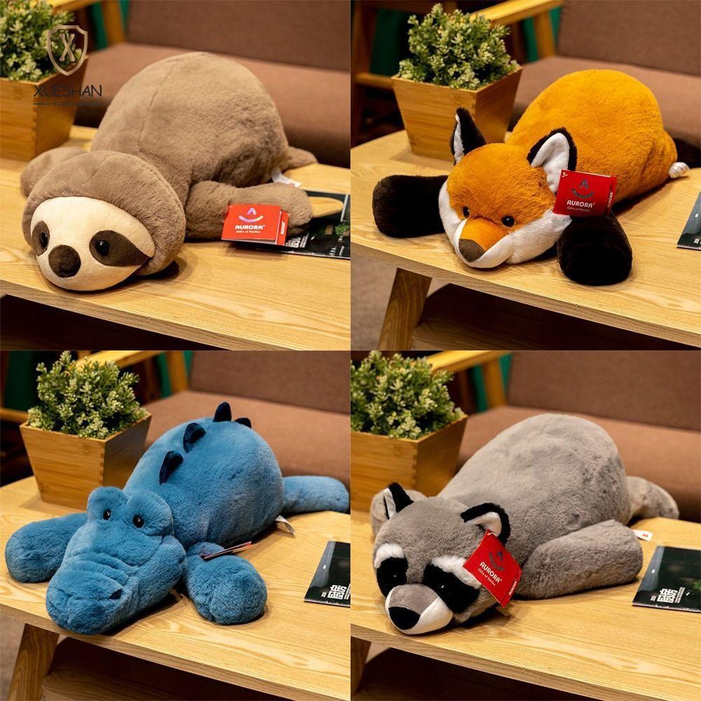 XUESHAN ตุ๊กตา Sloth ใหญ่, Sloth Plushie ตุ๊กตาสัตว์, ของขวัญ Raccoon จระเข้ปุยผมตุ๊กตาตุ๊กตาเด็ก