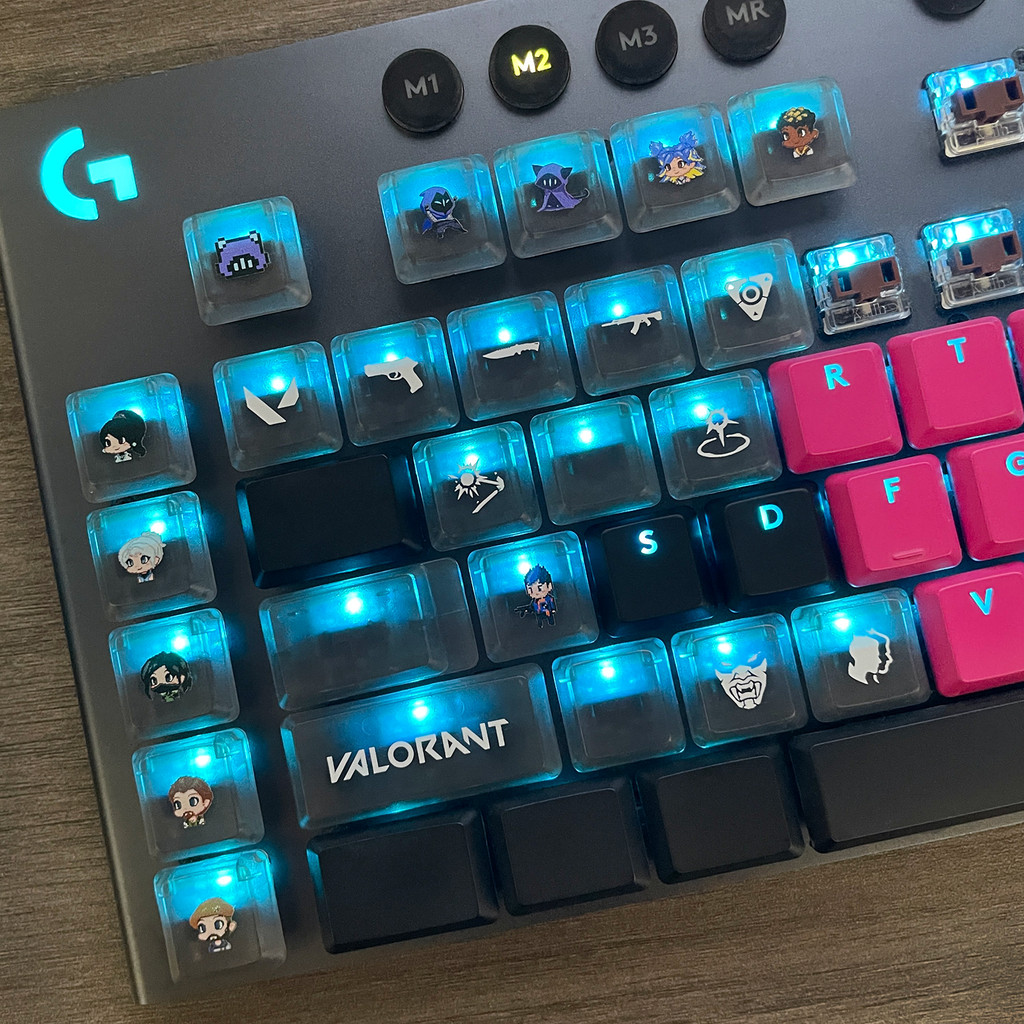 keycap sa keycap Fearless สัญญา G913 Keycap Watting Skills โปร่งแสงเฉพาะเหมาะสําหรับ Logitech G913/G
