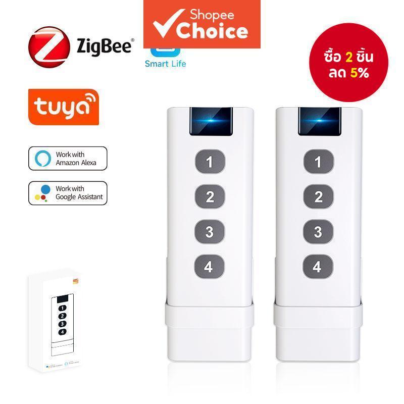 Tuya Zigbee Handheld 4-Key Scene Switch Smart Home App ปรับแต่ง Scenarios