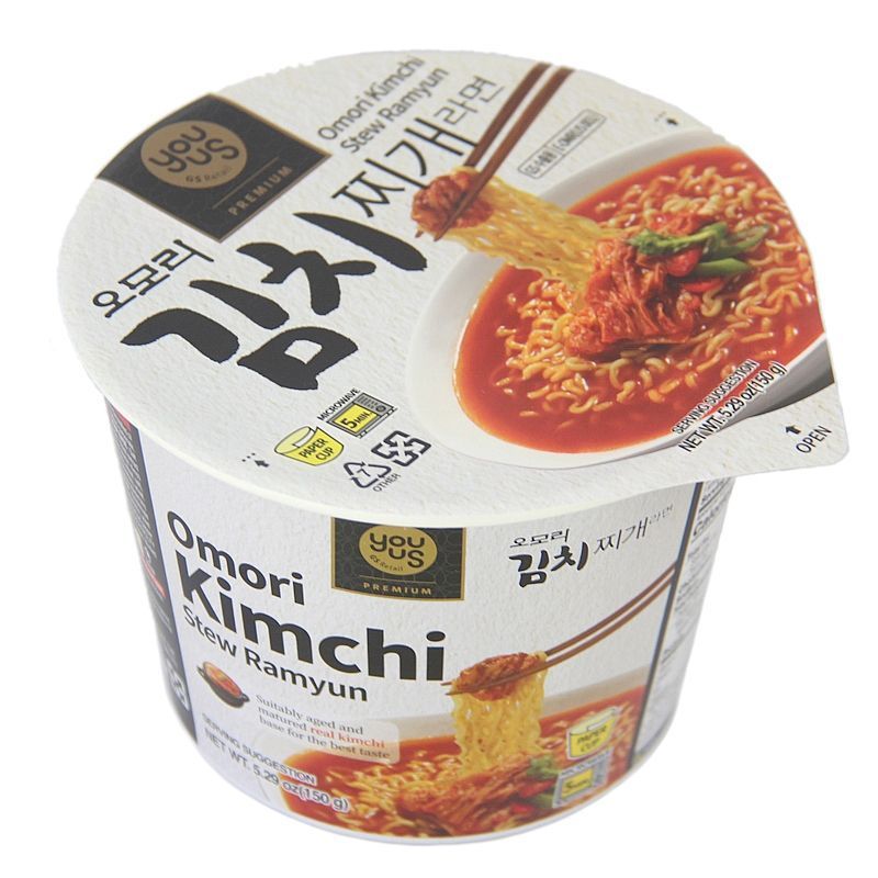 Weiyou Shi Kimchi GS25 บะหมี่กึ่งสําเร็จรูป ราเมนกะหล่ําปลีเผ็ดคลาสสิก นําเข้าทันที บะหมี่กึ่งสําเร็