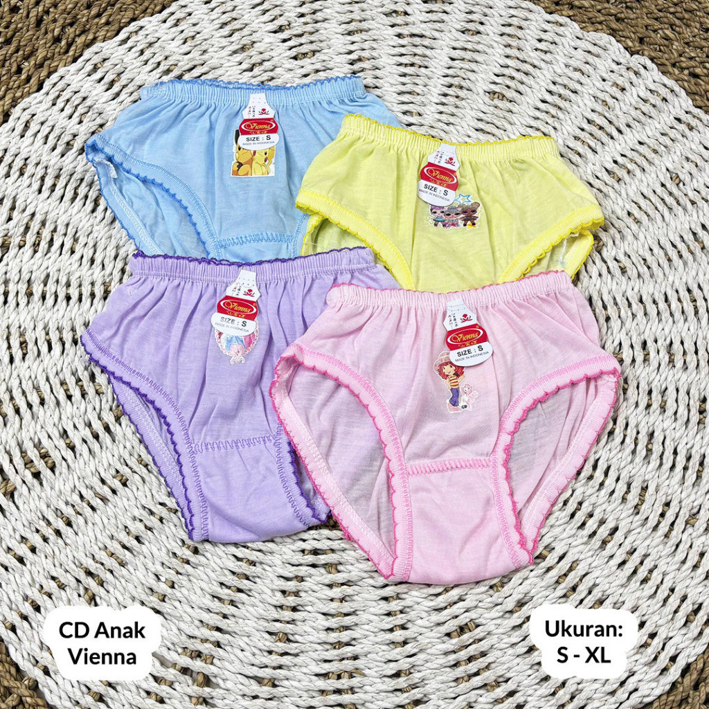 ชุดชั้นในเด็กเวียนนา 6 ชิ้น | Girls CD Vienna Pants Vienna Girls CD Childrens Lingerie