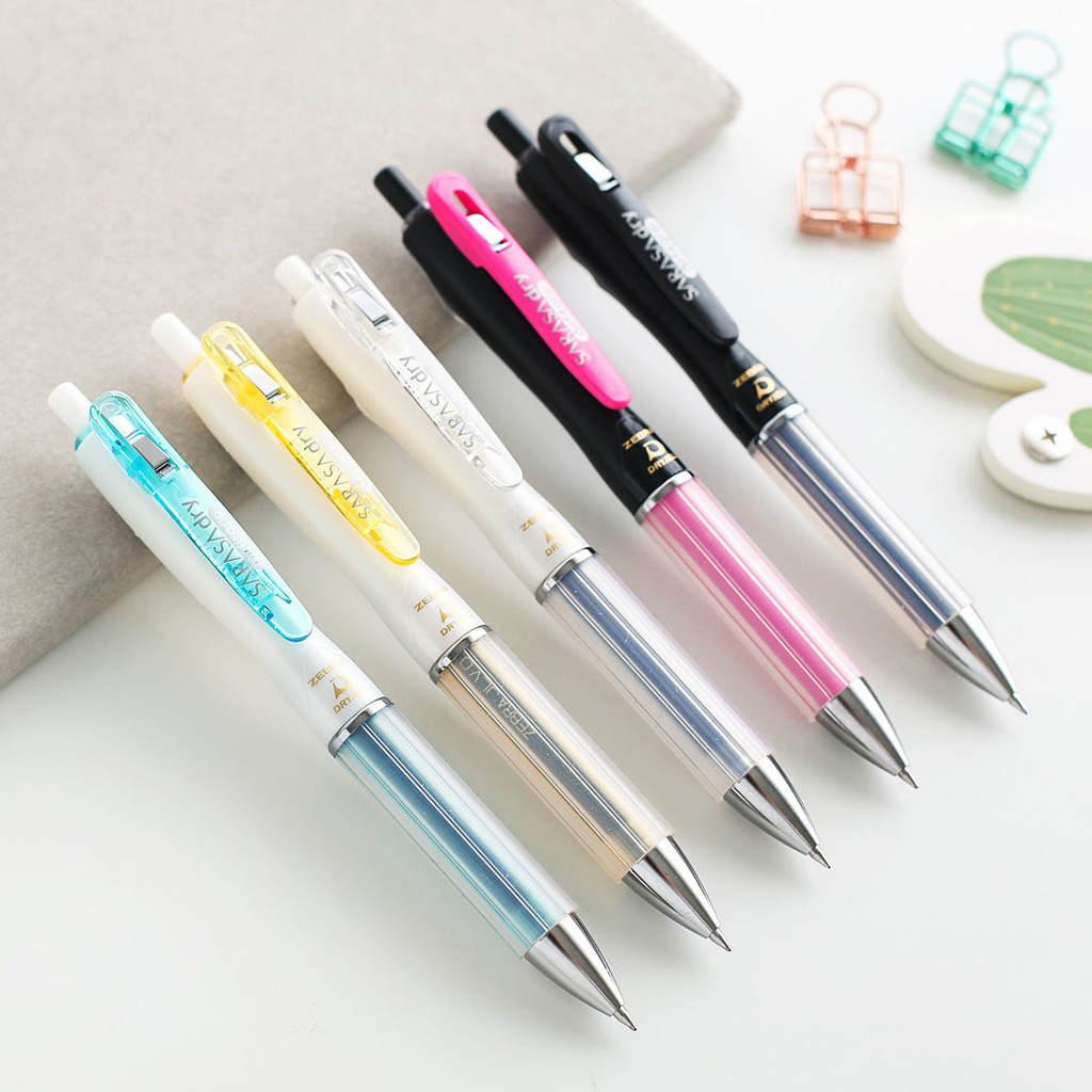 กดปากกาแห้ง ZEBRA แห้ง ZEBRA JJZ49 Neutral Anti-Fatigue ญี่ปุ่น Airfit Fountain ปากกาเบาะ ZEBRA