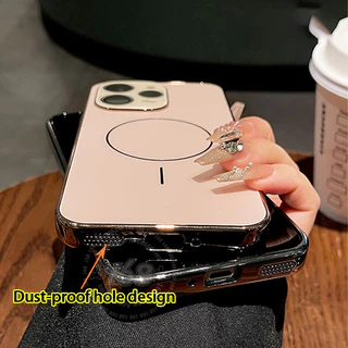 เคส OPPO Reno 15 5G Reno 16 15 Pro 5G เคส OPPO Reno 15 Pro Max 5G กันกระแทกแม่เหล็ก พร้อมฟิล์มป้องกันเลนส์กล้อง เคสโทรศัพท์หรูแบบด้านแข็ง สัมผัสฝ้า ป้องกันรอยนิ้วมือ