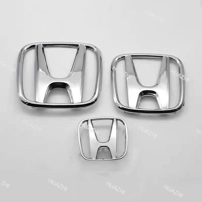 ZC (สีเงิน)โลโก้ Honda EMBLEM Jazz / City / HRV / Civic ES FC FB FD/ BRV / GLOSSY H โลโก้ (ด้านหน้าและด้านหลัง &stering )