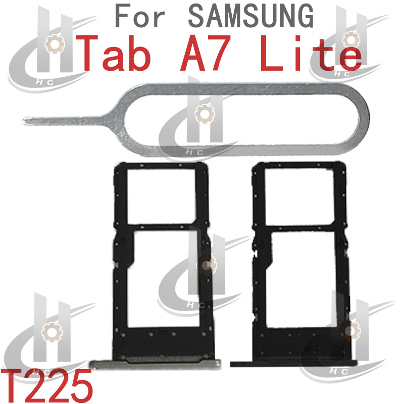 สําหรับ Samsung Galaxy Tab A7 Lite T225 T220 ซิมการ์ดถาดช่องใส่การ์ด Reader SD Slot อะแดปเตอร์อะไหล่