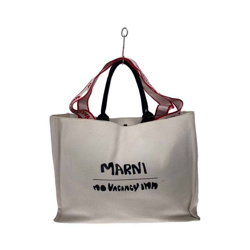 MARNI Tote Bag Purse canvas WHT SHM0003404 Direct from Japan Secondhand