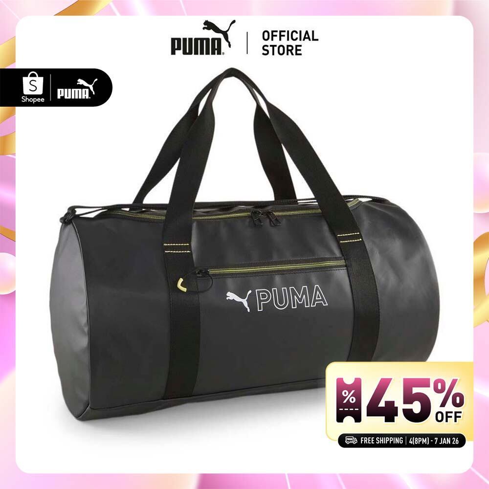 PUMA TRAINING - กระเป๋า PUMA Fit Duffel สีดำ - 07962402