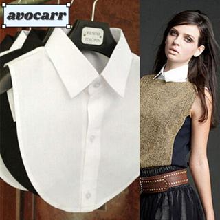 Avocarr เสื้อเบลาส์ คอปกปลอม สไตล์วินเทจ แฟชั่น อุปกรณ์เสริม