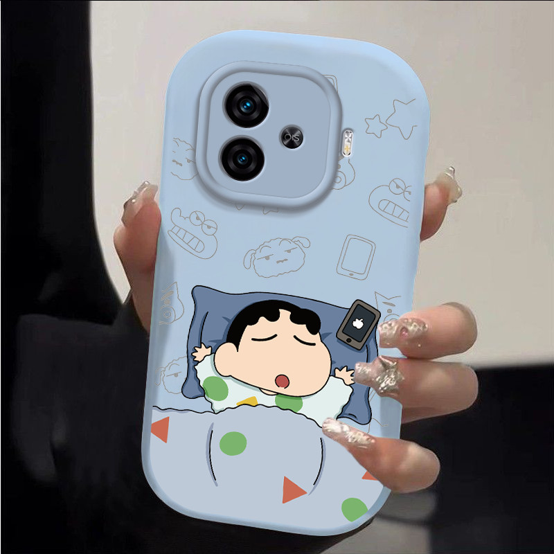 เคส iqoo z9x 5g iqoo z9 5g เคส เคสโทรศัพท์ iQOO Z9 & Z9X แบบนอนชินจัง ทนทาน น่ารักสำหรับทั้งผู้ชายแล