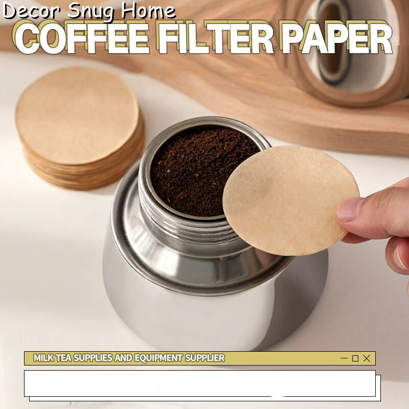 ลดราคา100 ชิ้น Espresso Tea Filter กระดาษกรองกาแฟ Moka หม้อขนาด 56/60 มม.รอบ Home Office Cafe กาแฟ