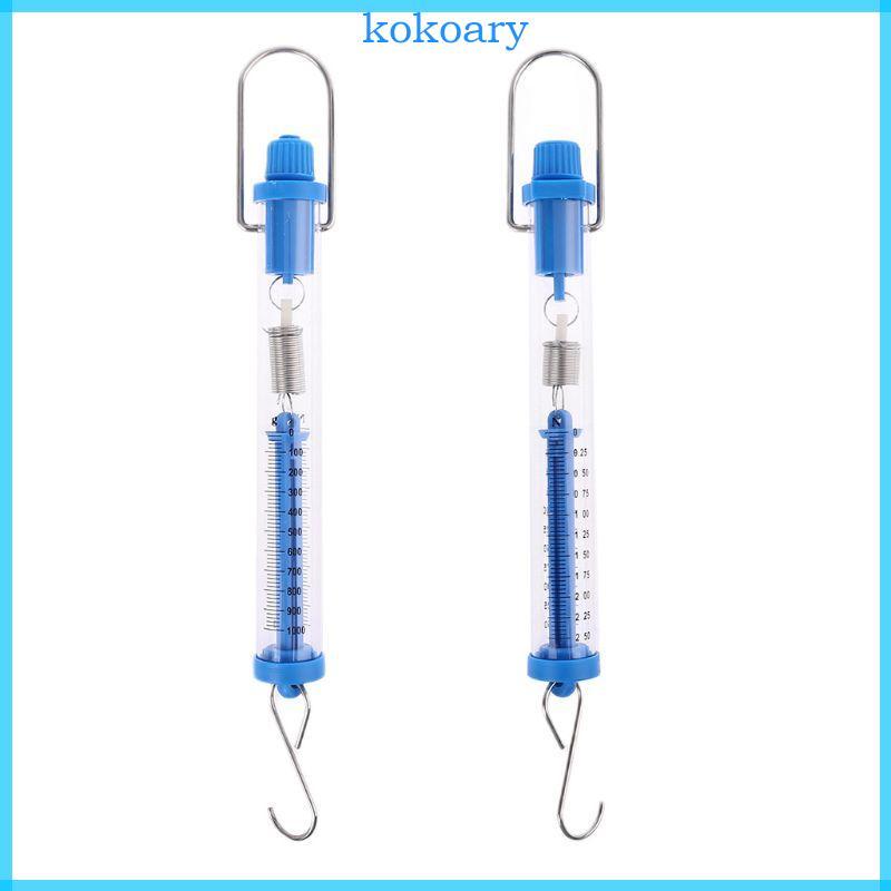 KOK 2 5N 10N Newton Force Meter Spring Scale Dual Scale Labeled Tubular Dynamometer