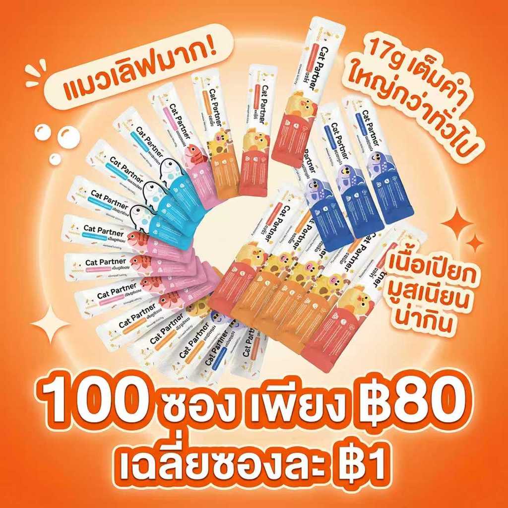 🔥 คุ้มจุกๆ 100 ซอง! Ketzuzu 17g ขนมแมวเลียพรีเมียม เนื้อมูสเนียนนุ่ม สารอาหารครบถ้วน ถูกใจแมวทุกบ้าน
