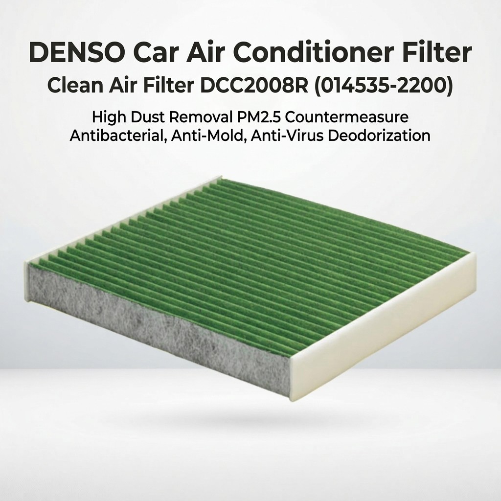 DENSO Car Air Conditioner Filter Clean Air Filter DCC2008R (014535-2200) High Dust Removal PM2.5 Cou