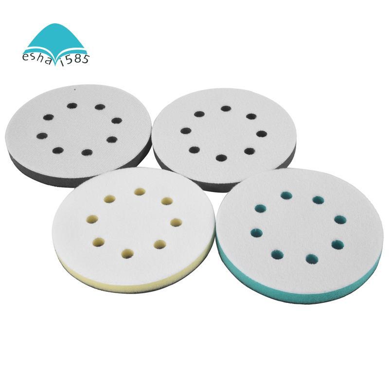 Eshai5854 Pack แผ่นขัดโฟมสําหรับ Orbital Sander, 5 นิ้ว 8 หลุม Orbital Sander Surfprep แผ่นโฟม