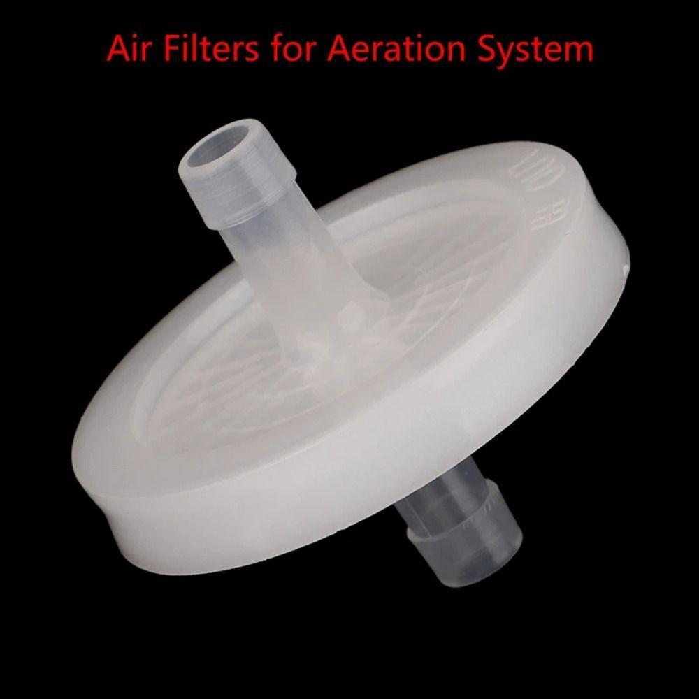 1 ชิ้นอินไลน์สุขาภิบาลกรองอากาศ,สําหรับระบบเติมอากาศเสมหะ Aspirator การหมักอากาศออกซิเจน Cask Air ปั๊มกรอง,ชิ้นส่วนกรอง 47 มิลลิเมตรอุปกรณ์ดูดกรอง