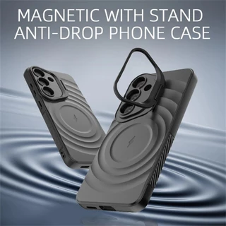 สําหรับ Samsung S26Ultra S26 Plus เลนส์ที่มองไม่เห็นขาตั้งแม่เหล็กกันกระแทกสําหรับ Galaxy S26 Ultra S26 ฝาครอบซิลิโคนอ่อนนุ่ม