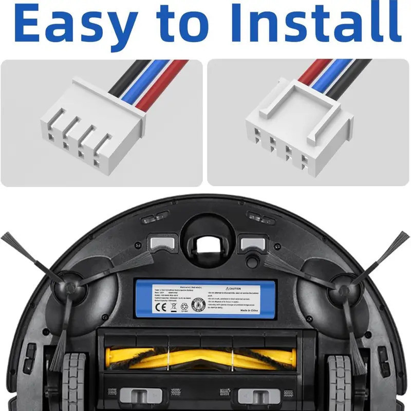 แบตเตอรี่ลิเธียมไอออน 14.4V สำหรับหุ่นยนต์ดูดฝุ่น Ecovacs รูปที่ 5