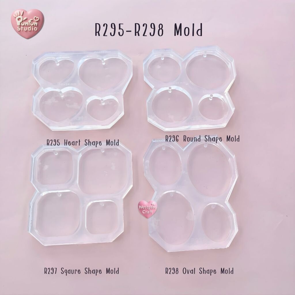 แม่พิมพ์ Uv Resin R295-R298 Mold / UV Resin Mold / แม่พิมพ์ต่างหู / แม่พิมพ์จี้