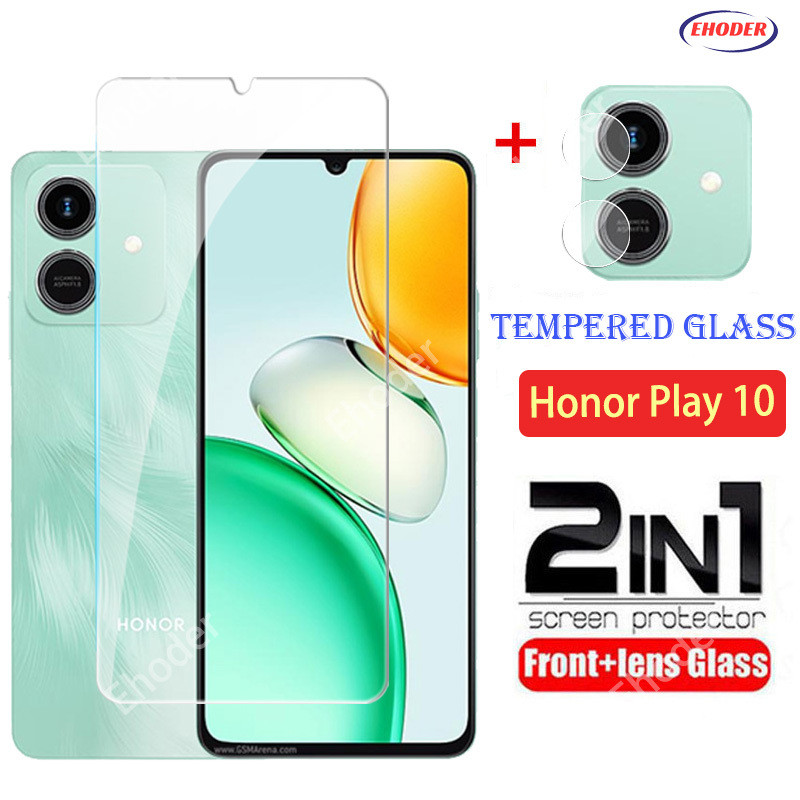กระจกนิรภัยสําหรับ Honor Play 10 4G 5G 2026 ป้องกันหน้าจอสําหรับ HonorPlay10 Play10A เลนส์กล้องใสป้องกันฟิล์ม